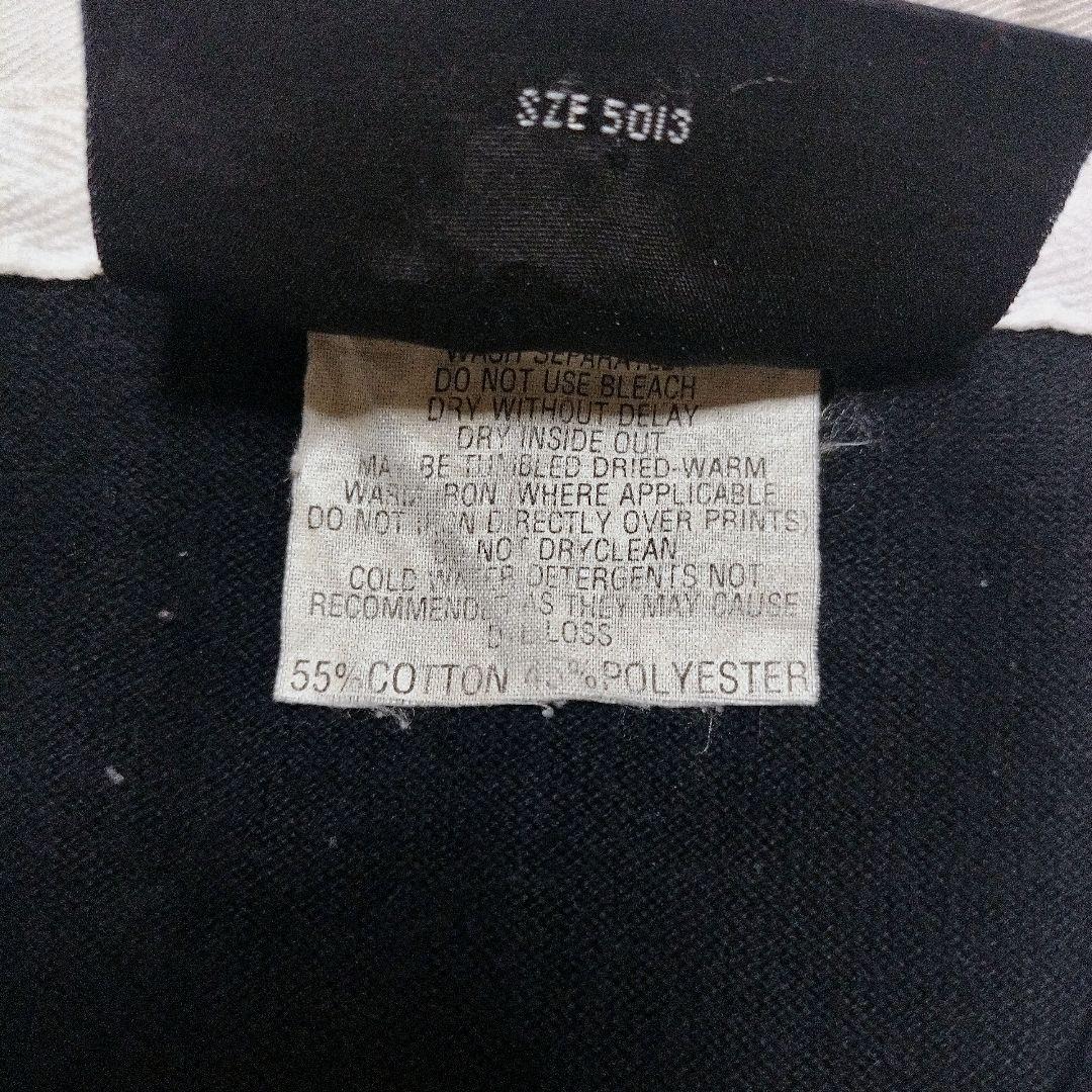 90s カンタベリー オールブラックス 刺繍ロゴ 長袖 ラガーシャツ M 黒色