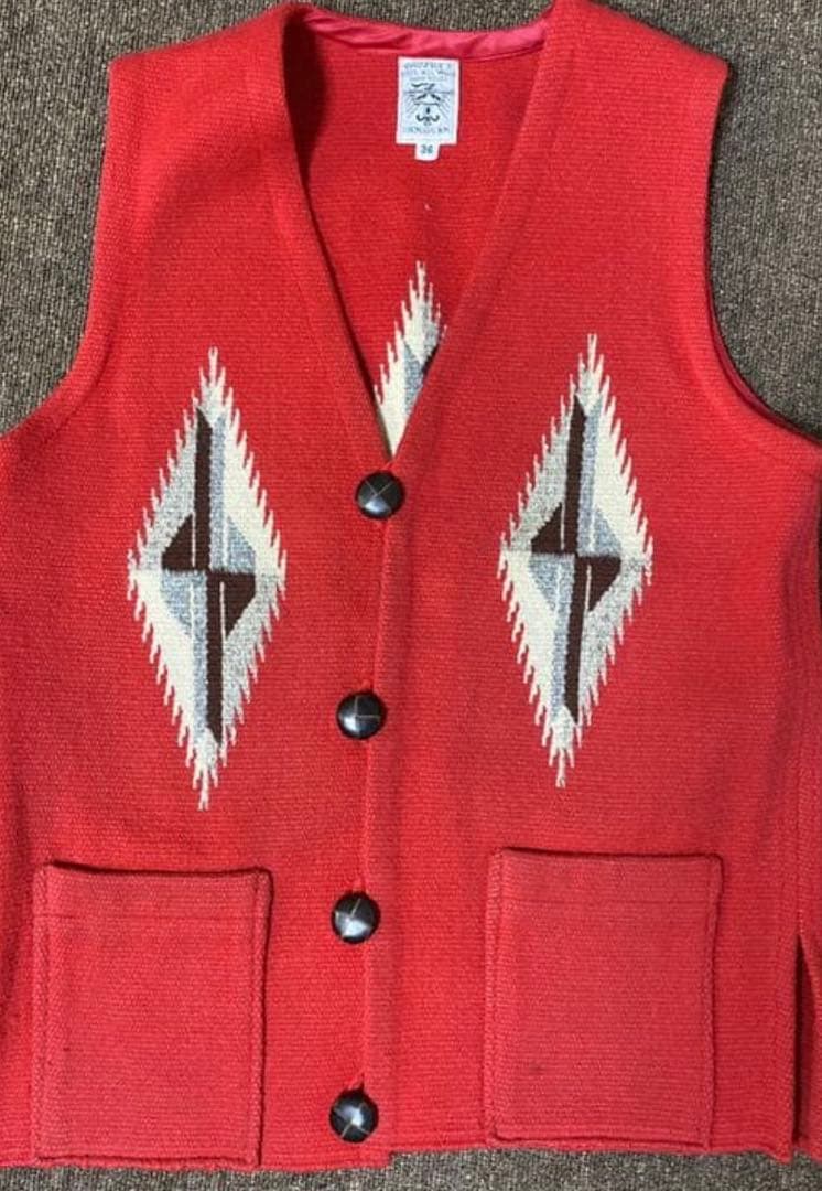 ORTEGA’S　オルテガ　チマヨベスト　くるみボタン　CHIMAYO VEST