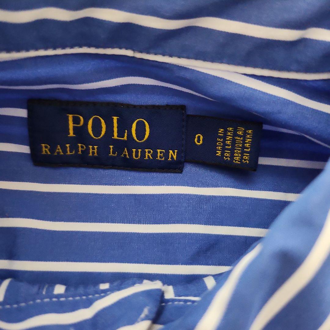 美品❤ポロラルフローレン　ストライプ コットン100％シャツワンピース