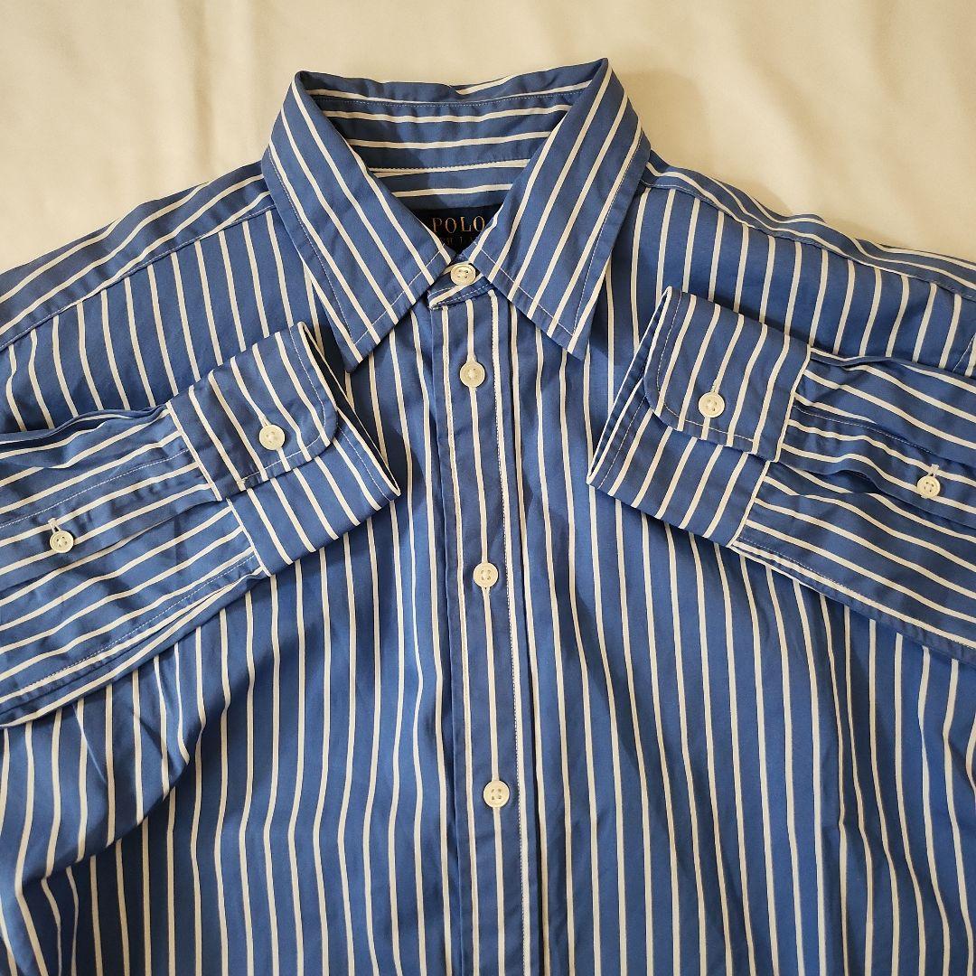 美品❤ポロラルフローレン　ストライプ コットン100％シャツワンピース