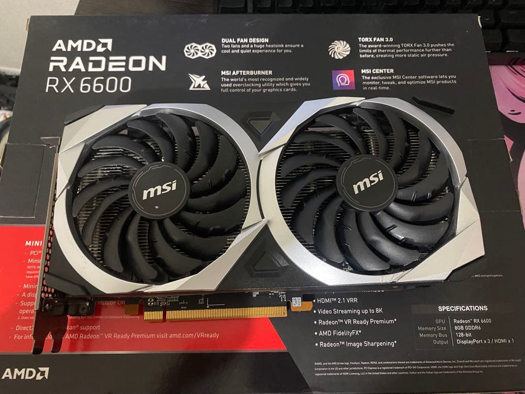 MSI Radeon RX 6600 グラフィックボード