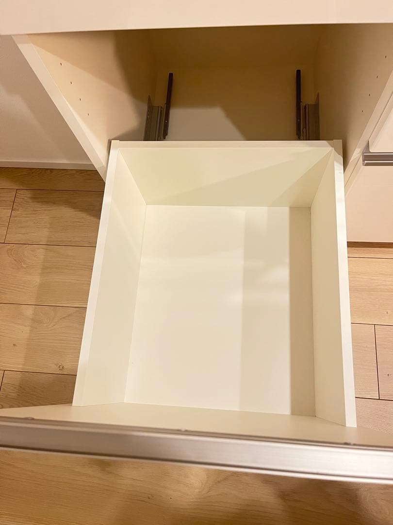 【超美品】パモウナ　カウンターEC 白　幅140cm 奥行45cm 高さ94cm