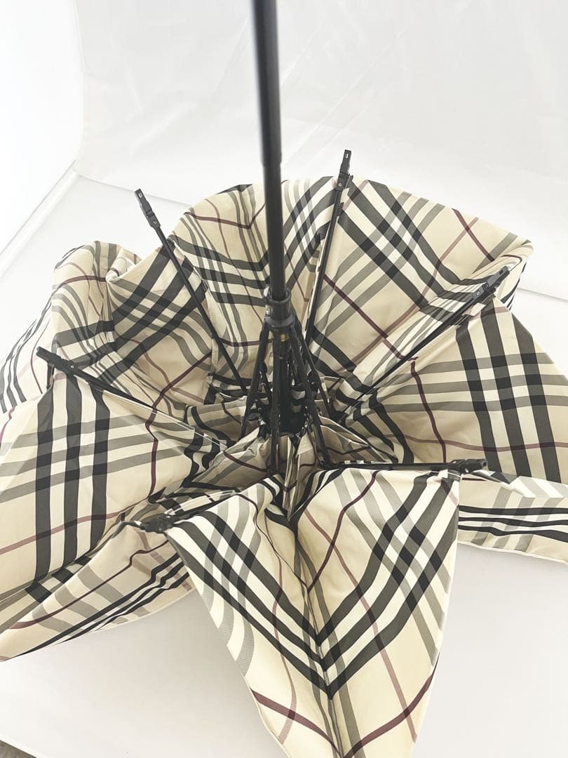 【ほぼ新品】Burberry 折り畳み傘 バーバリー【ビニール付】