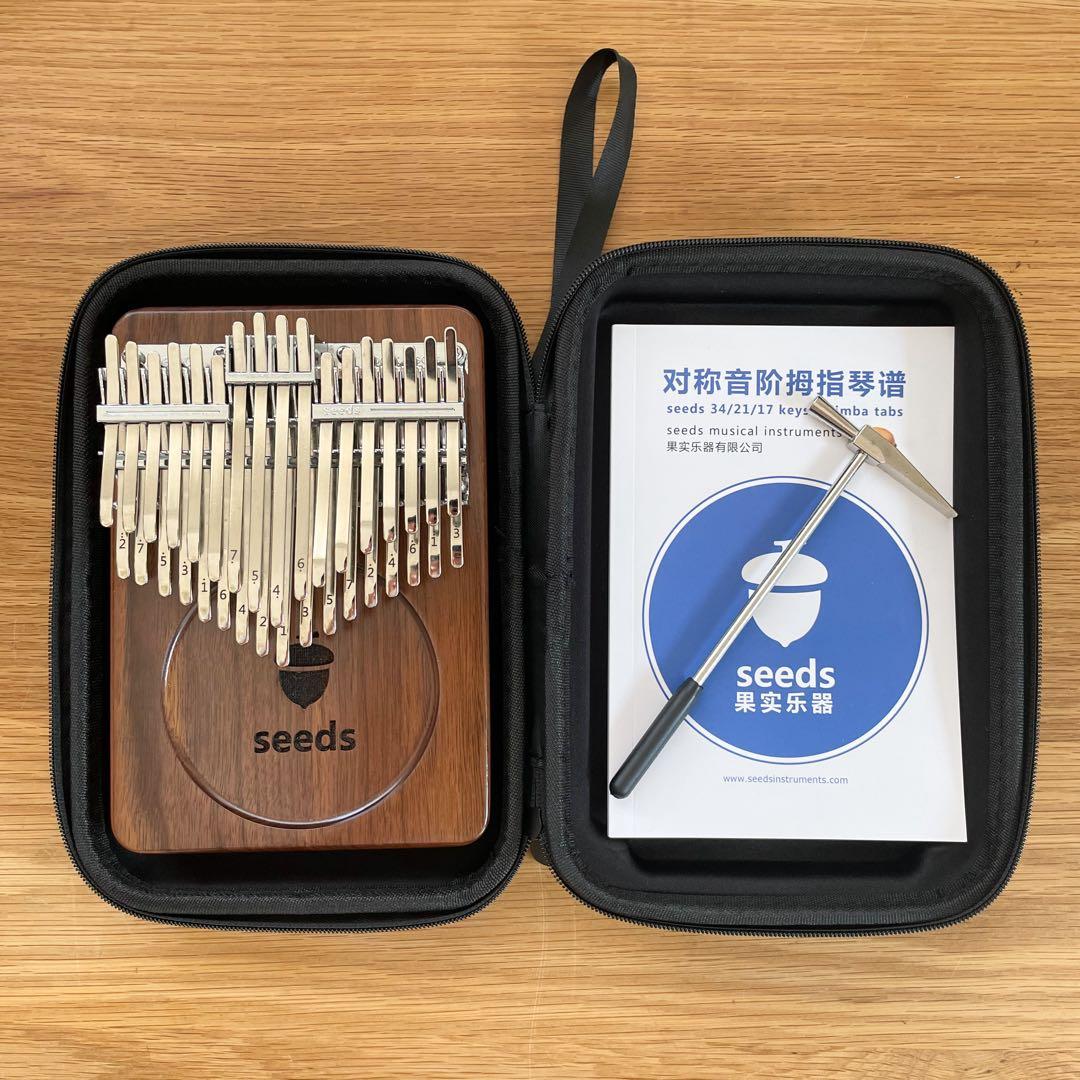 本日発送！！『希少』seeds ブラックウォルナット カリンバ 34キー