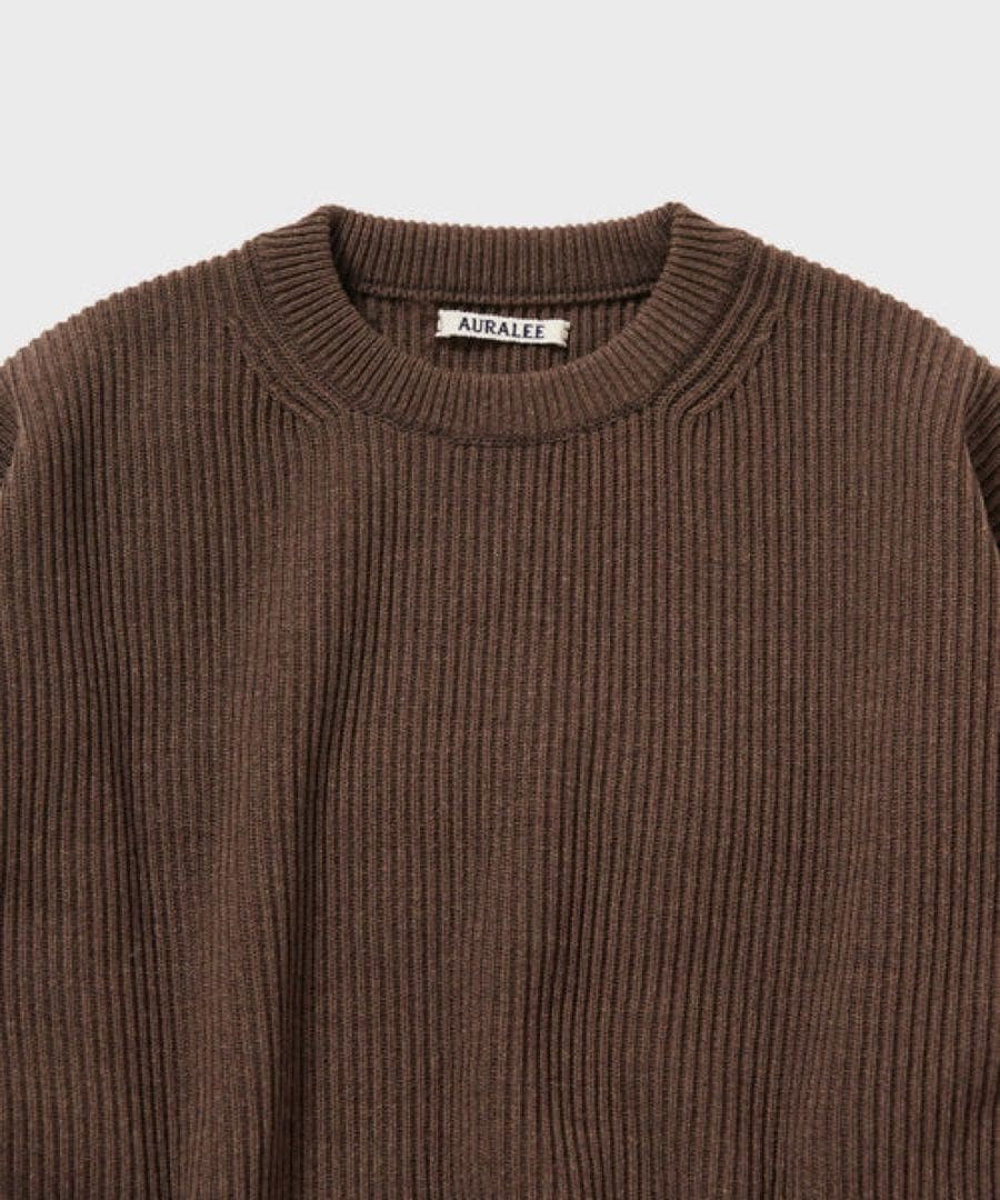 トップス 24AW AURALEE SUPER FINE WOOL RIB KNIT PO