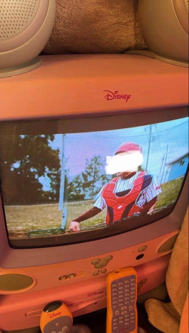 Disney ミッキー型 ブラウン管テレビ ディズニープリンセス＆DVD