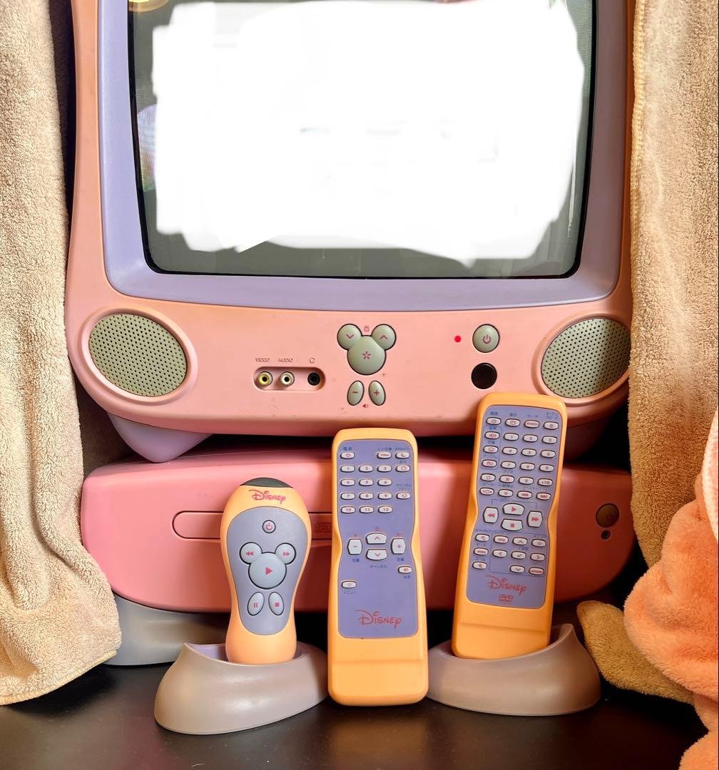 Disney ミッキー型 ブラウン管テレビ ディズニープリンセス＆DVD
