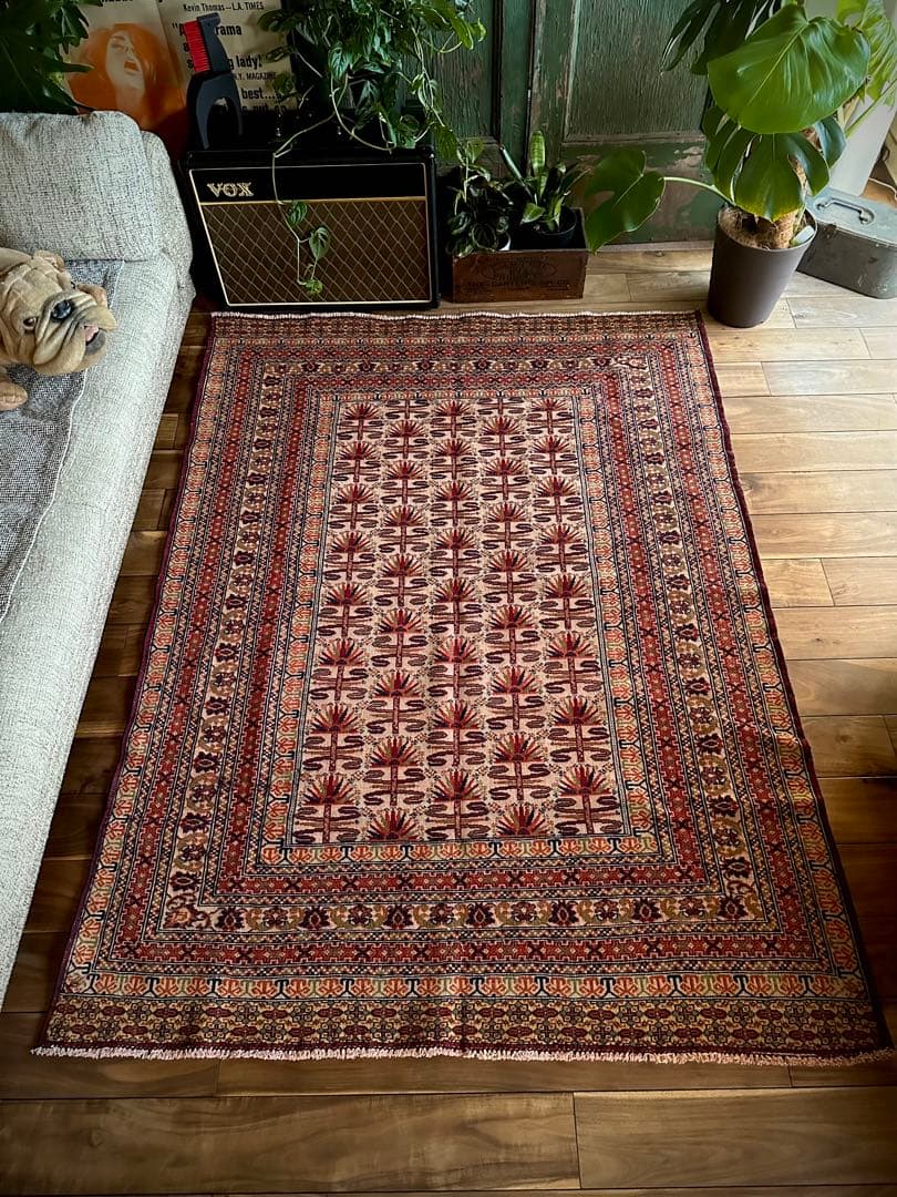 トライバルラグ　ヴィンテージラグ　アフガンラグ　バルーチ族　プリミティブアート