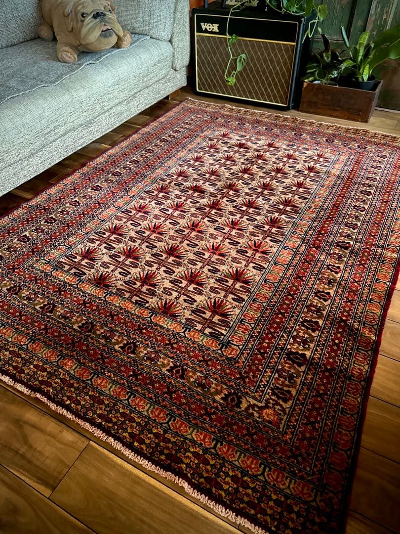 トライバルラグ　ヴィンテージラグ　アフガンラグ　バルーチ族　プリミティブアート