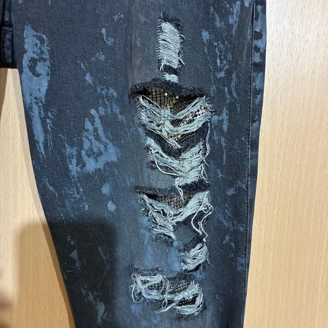 BALMAIN ダメージ加工スキニージーンズ 40