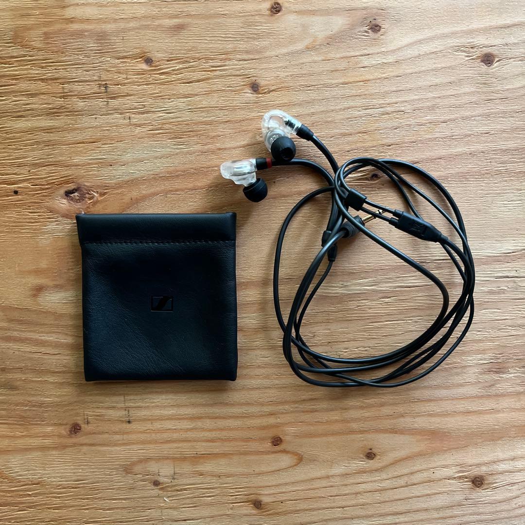 Sennheiser 有線イヤホン クリア/ブラック 収納ケース付き