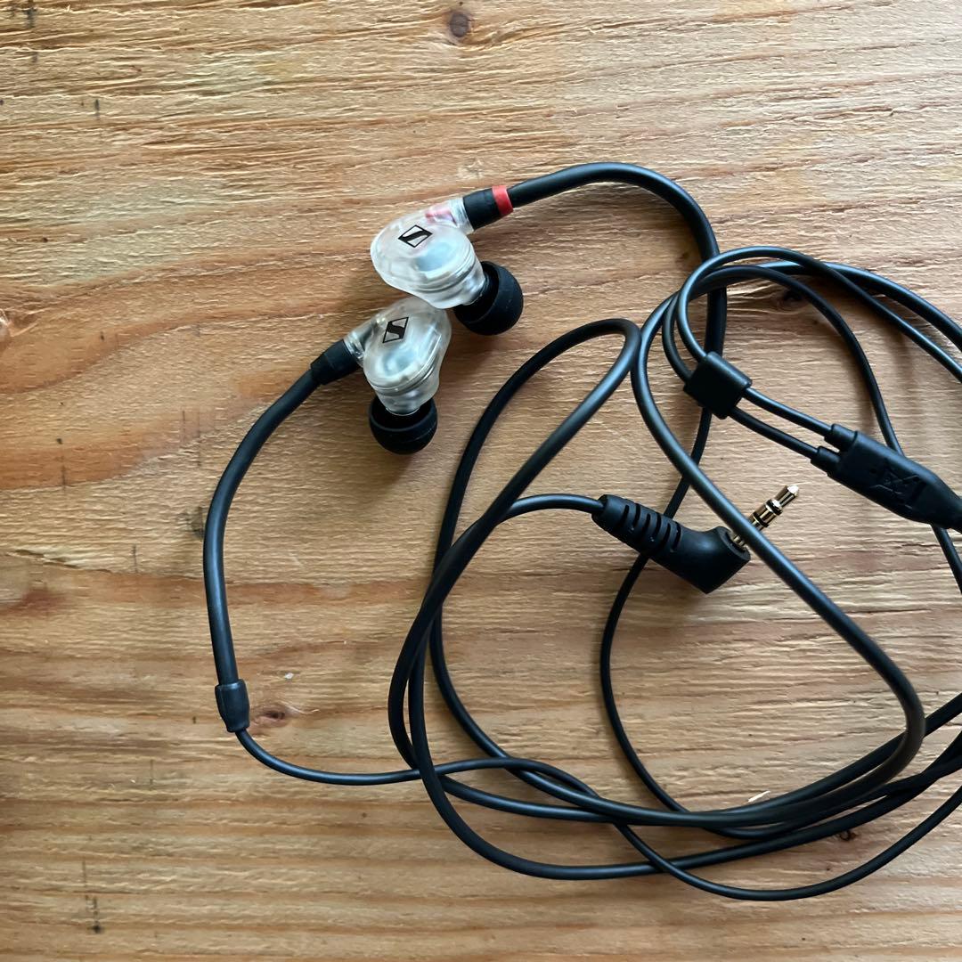 Sennheiser 有線イヤホン クリア/ブラック 収納ケース付き