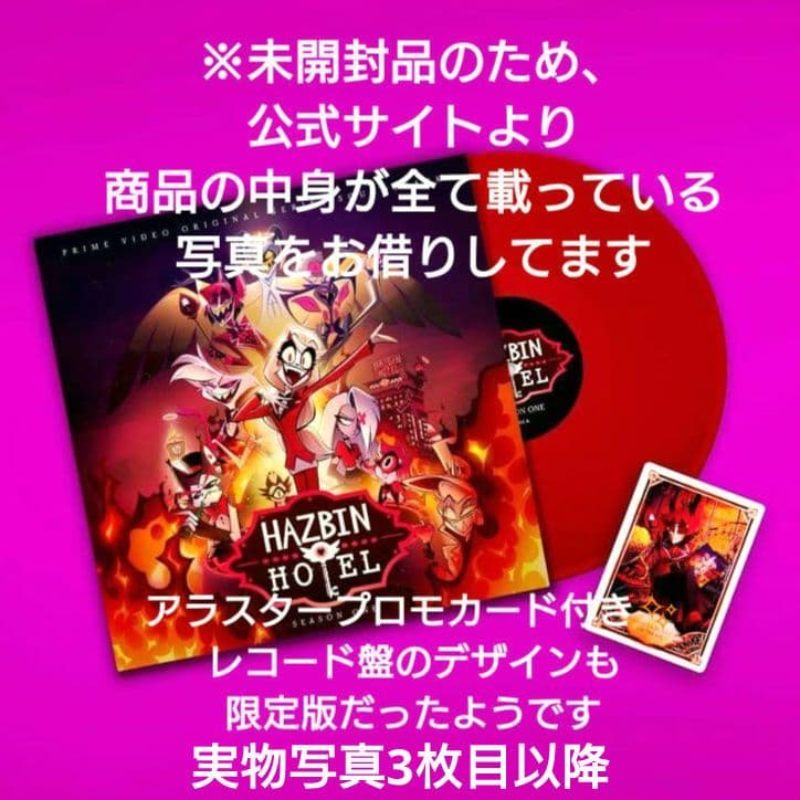 ガ*）様 【正規品・未開封品】ハズビンホテル 初版限定レコード アラスター プロ