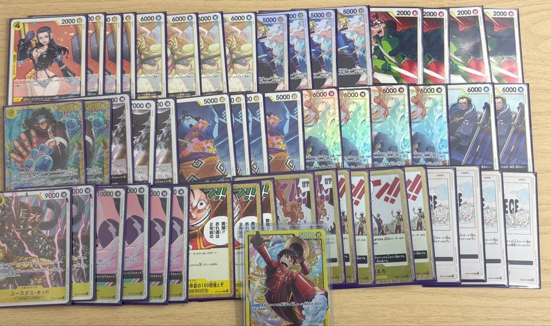 ワンピースカード　黄ルフィ　デッキまとめ売り