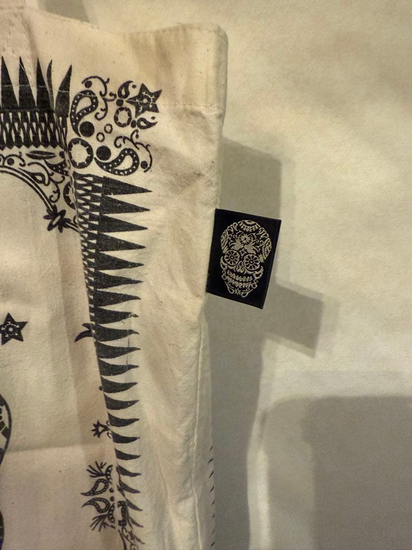 hyde着用柄　希少レア　上位モデル　カシミア混　スカル棺桶柄ストール　おまけ付