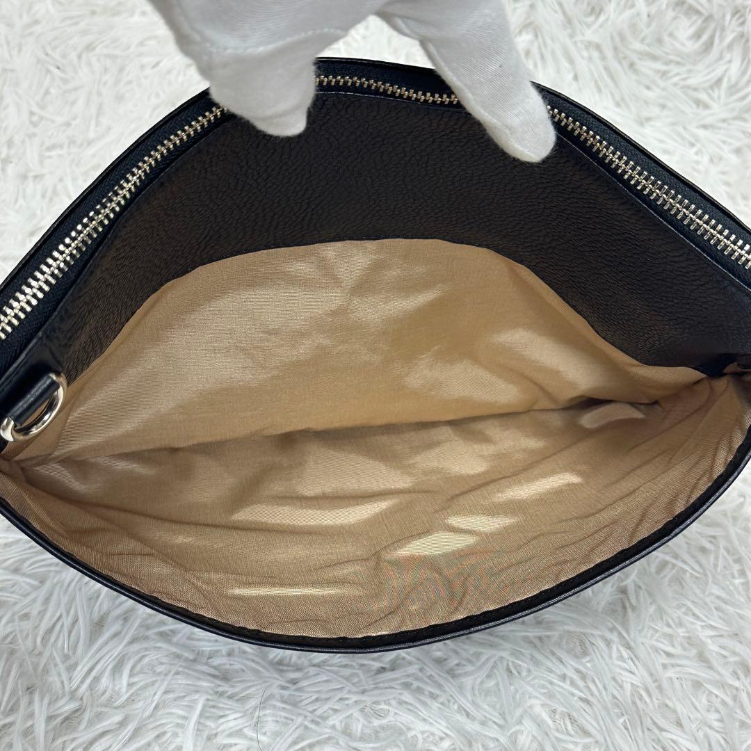 美品【SOMÈS】2way ショルダーバッグ 本革 レザー ロゴ型押し 日本製