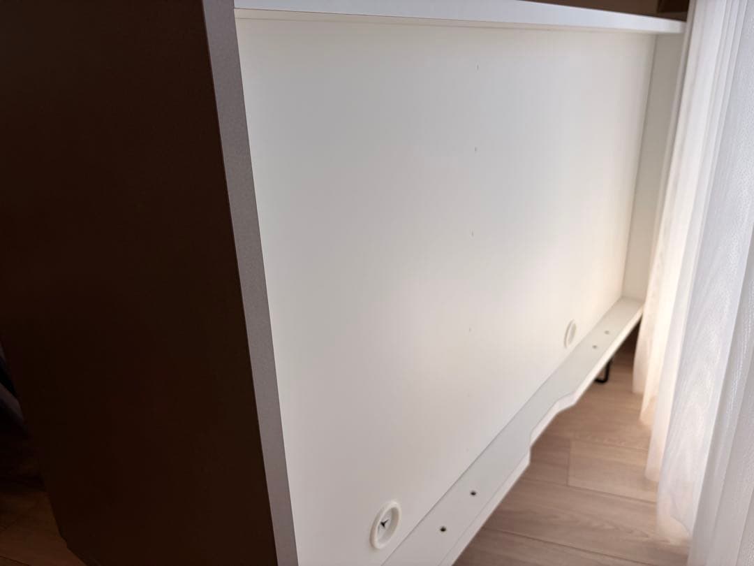 【LOWYA】グレーキャビネット サイドボード 幅120cm 日本製