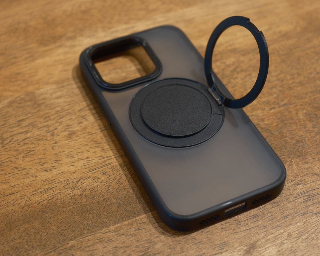 iPhone 14 Pro ケース付き　バッテリー交換済み　強化ガラスフィルム