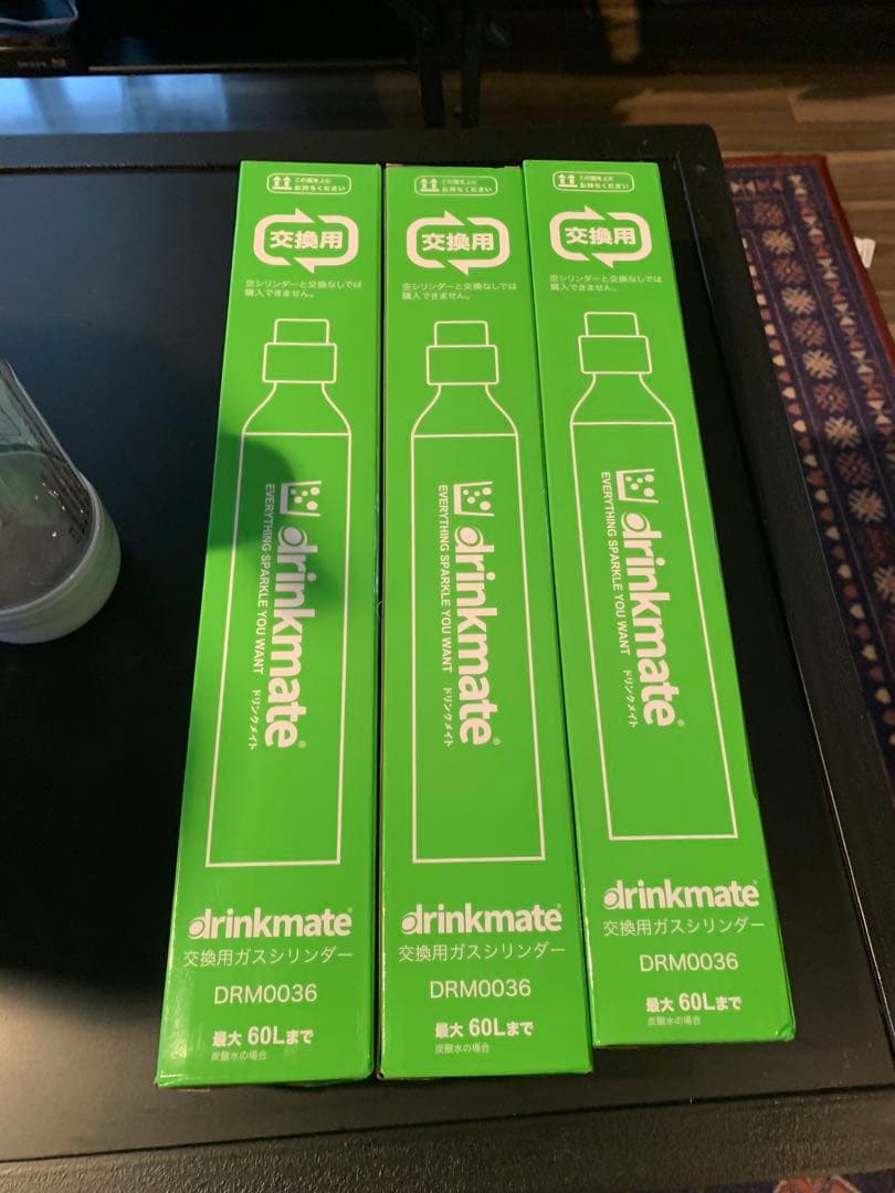 満タンガスシリンダー3本付drinkmate 660炭酸水メーカー 2ボトル付き