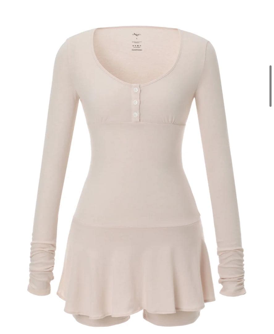 threetimes Organic dreamy dress ワンピース