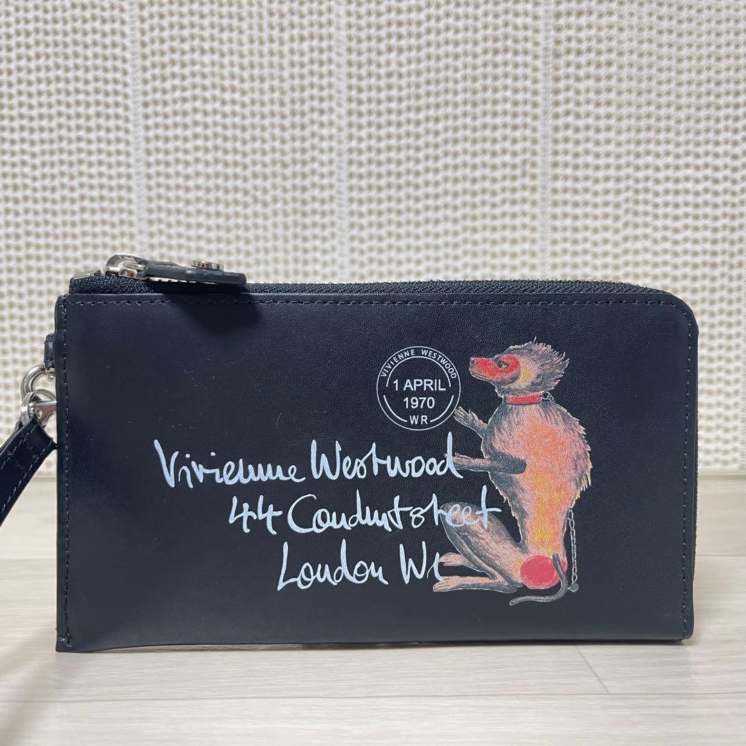 ☆未使用☆ ヴィヴィアン ウエストウッド モンキー L字ファスナー 長財布