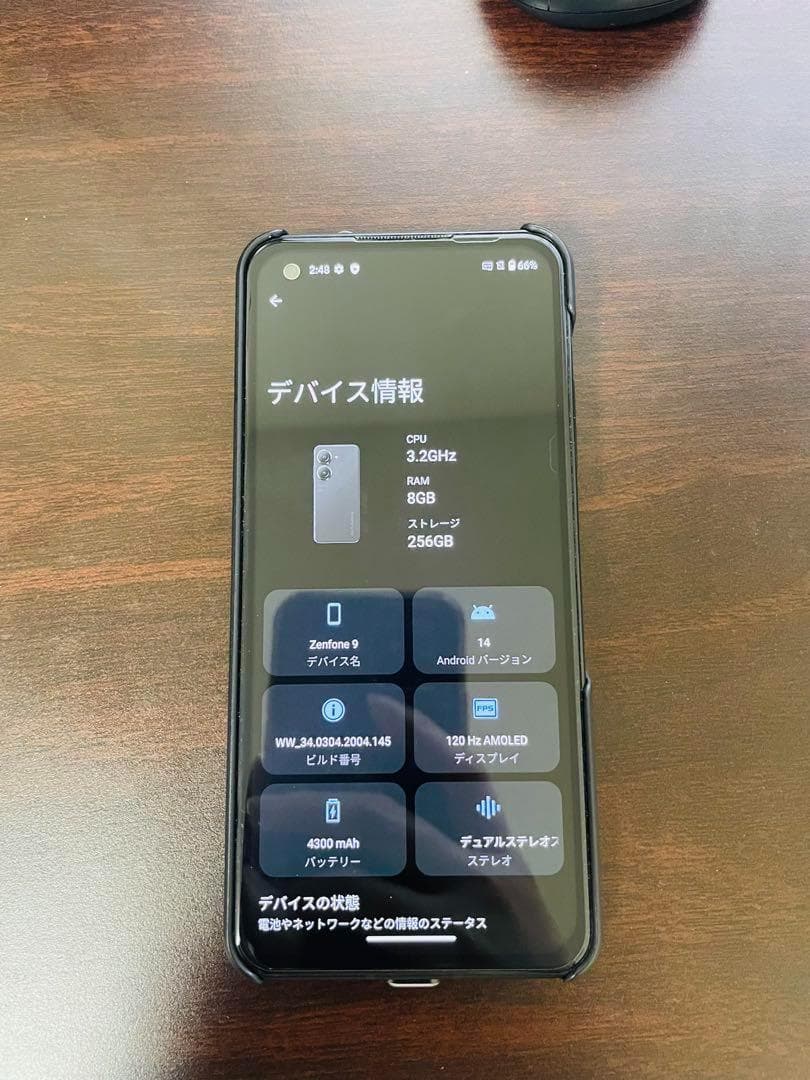 ASUS ZenFone 9 256G エイスース SIMフリー イヤホンrog