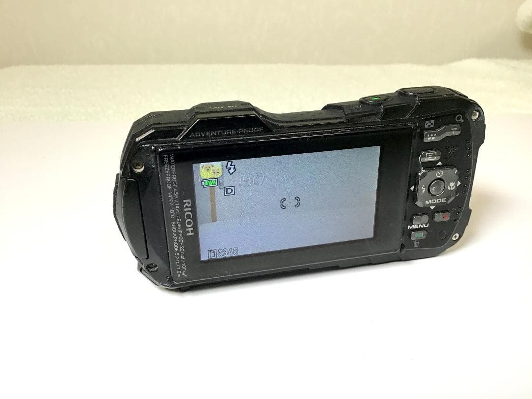 リコー RICOH WG-40W 防水デジタルカメラ ブルー