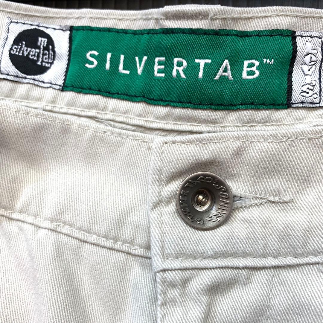 90s Levi's SILVERTAB ワイドチノ 36 シルバーグレー