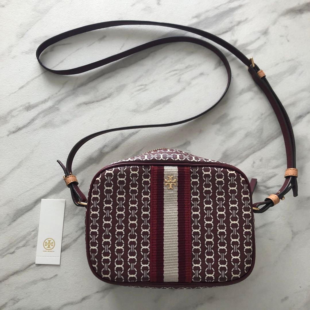 【新品未使用】TORY BURCH バーガンディ ショルダーバッグ