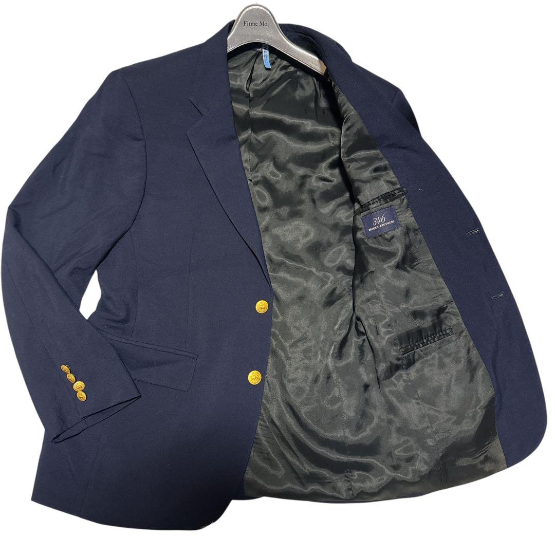 Brooks Brothers 346 紺ブレザー 金ボタン 37SH 紺ブレ