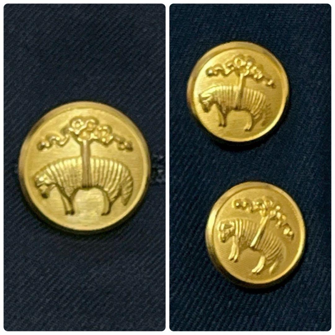 極美品 1818 ブルックスブラザーズ 紺ブレ 金ボタン 3ボタン 段返し