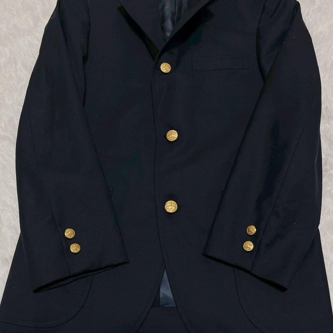 極美品 1818 ブルックスブラザーズ 紺ブレ 金ボタン 3ボタン 段返し