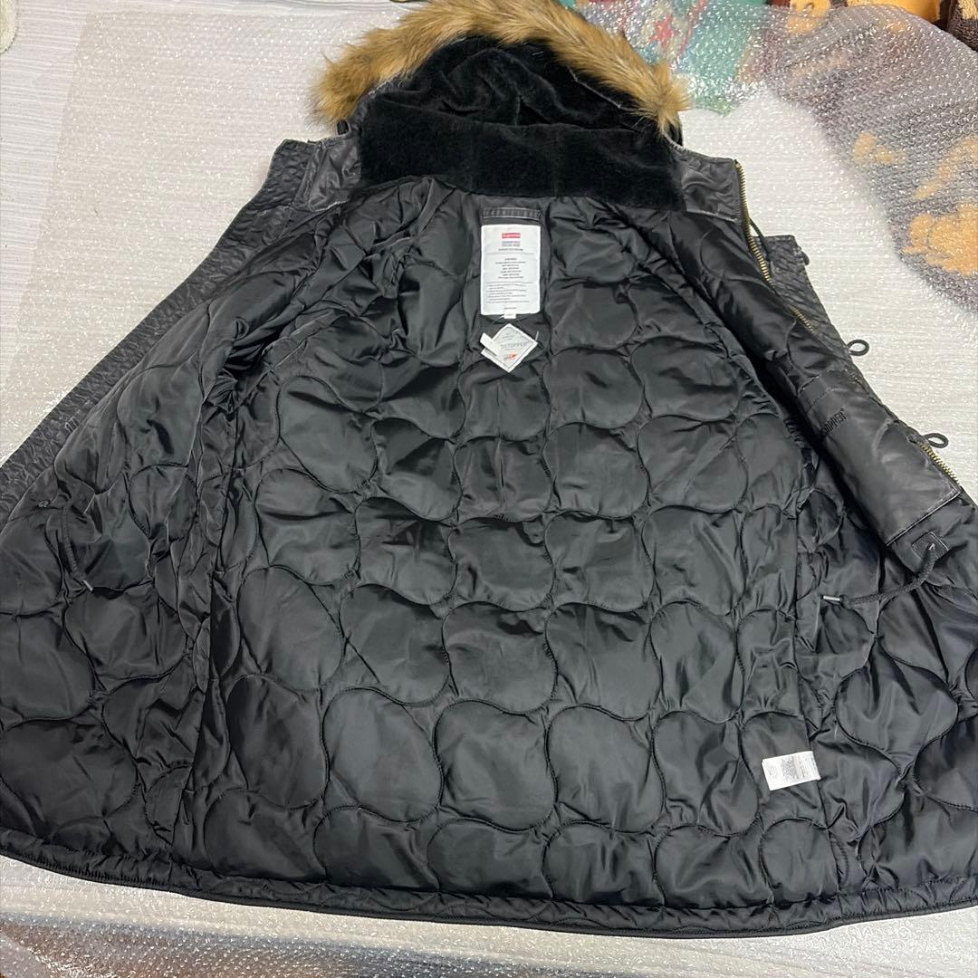 ジャケット・アウター Supreme Washed Flight Satin N-3B Parka