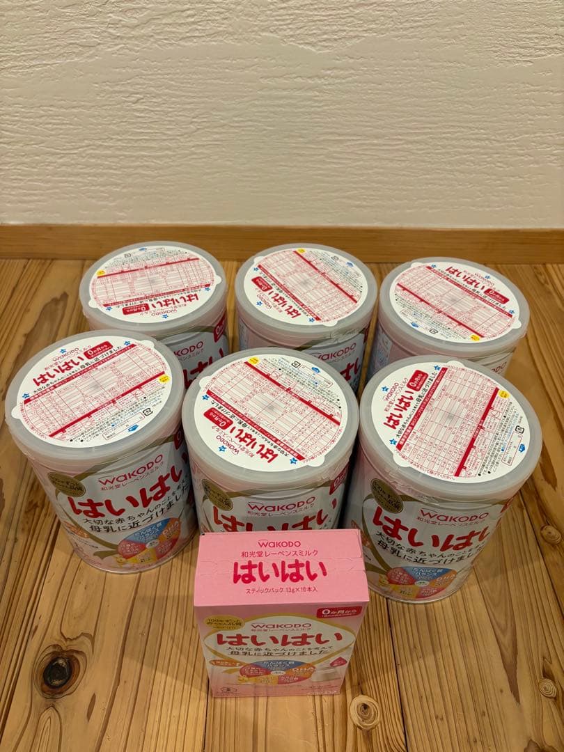 WAKODO はいはい 粉ミルク 6缶セット スティック箱1つ
