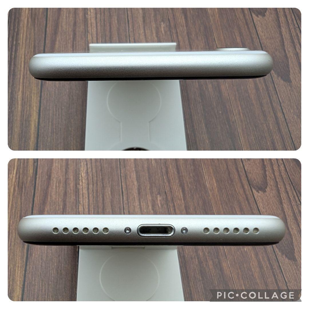419 iPhoneSE3 スターライト 128GB【100%表示】電池新品