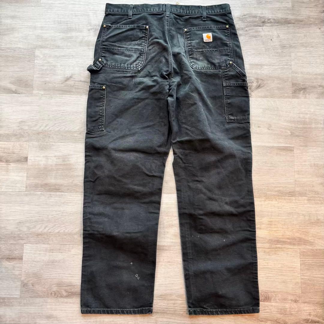 【良フェード】カーハートダブルニー B01 メキシコ製 USA生地W38#522