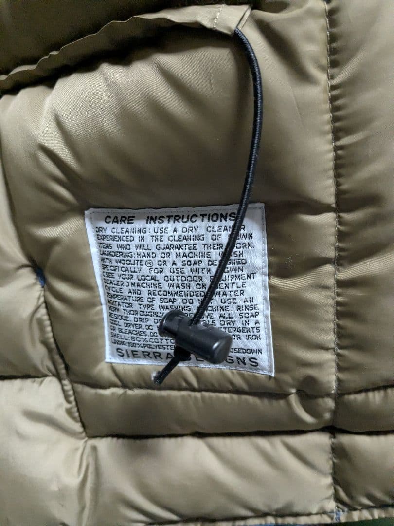SIERRA DESIGNS シェラデザイン ダウンベスト