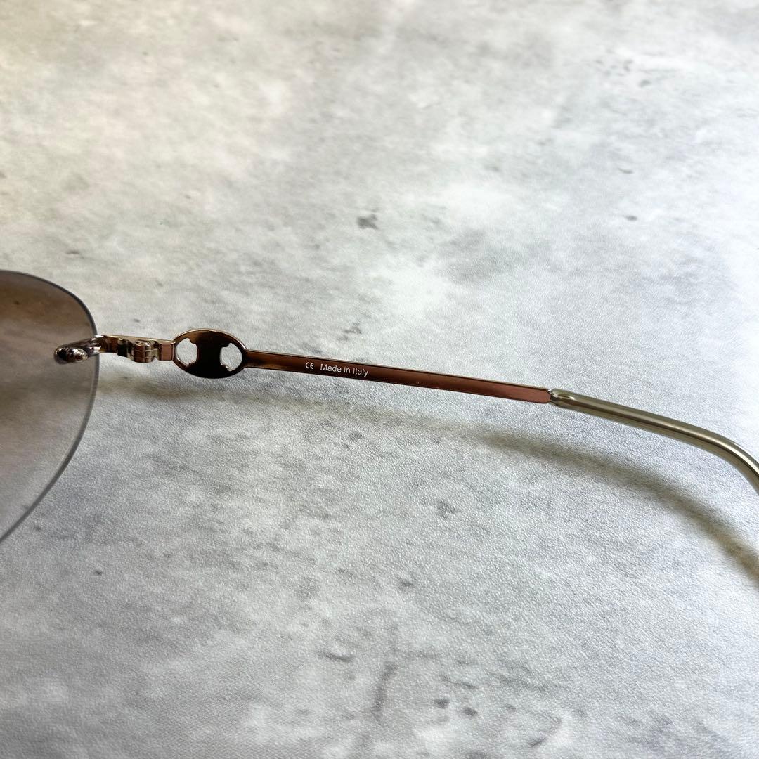 【美品】セリーヌ サングラス SC1159 トリオンフ ゴールドフレーム