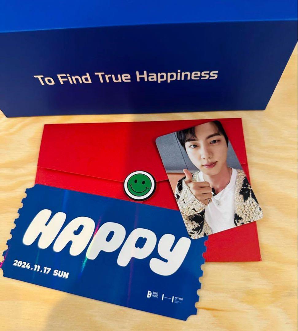 BTS ジン Happy スペシャルステージ 入場 特典 ギフト トレカ BOX