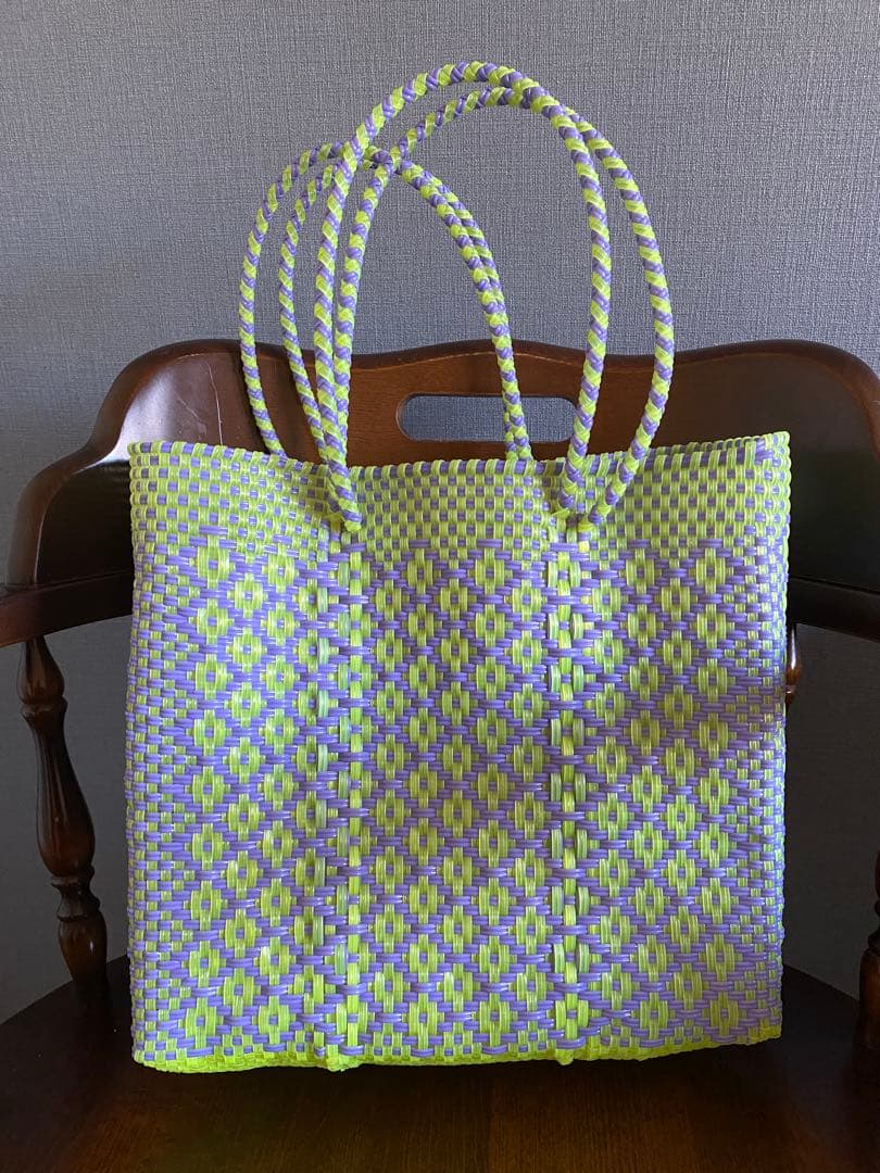 二点セット　#G4-L2-Mサイズ　メキシコ　オアハカ　メルカドバッグ