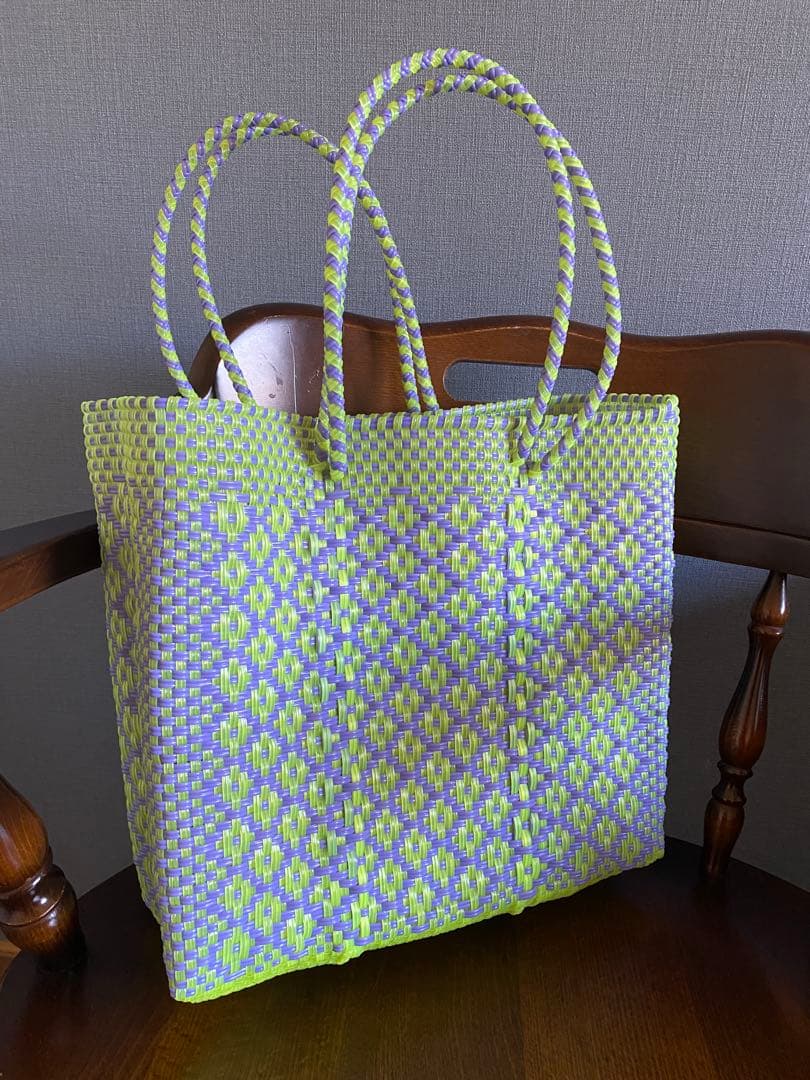 二点セット　#G4-L2-Mサイズ　メキシコ　オアハカ　メルカドバッグ