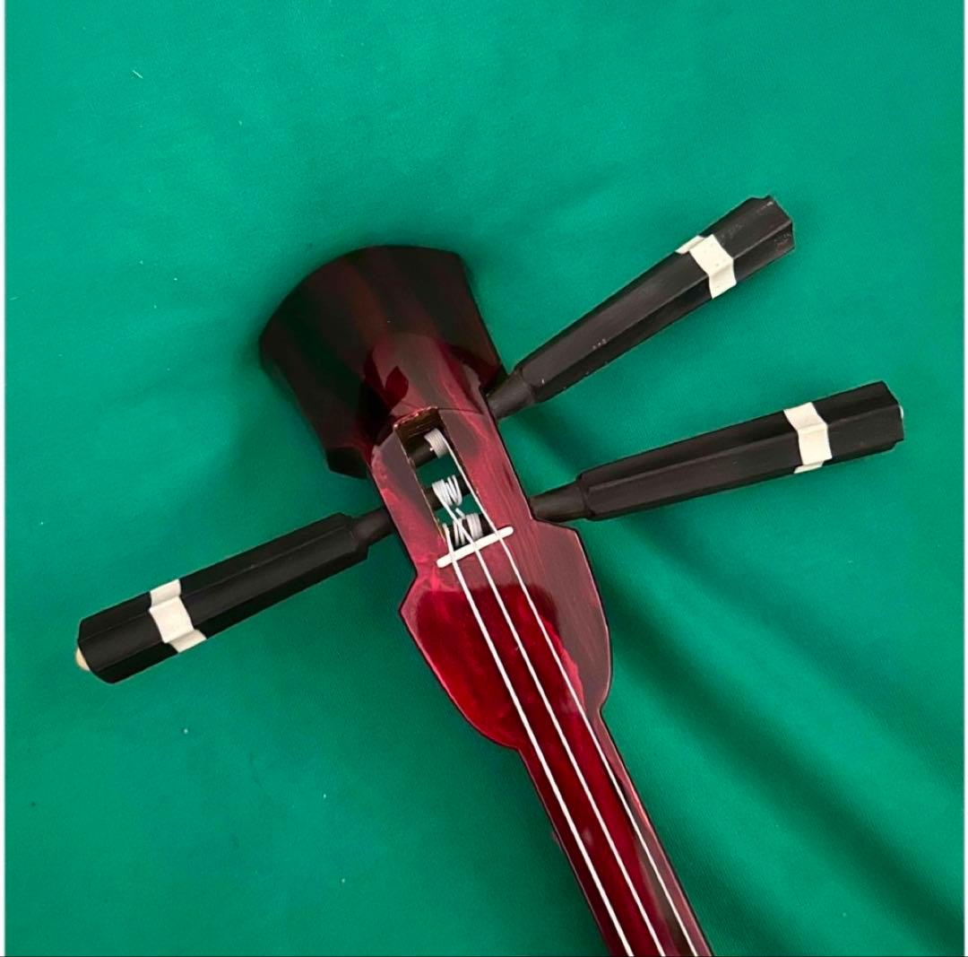 三線本体 ヘビ皮製 3弦　未使用品