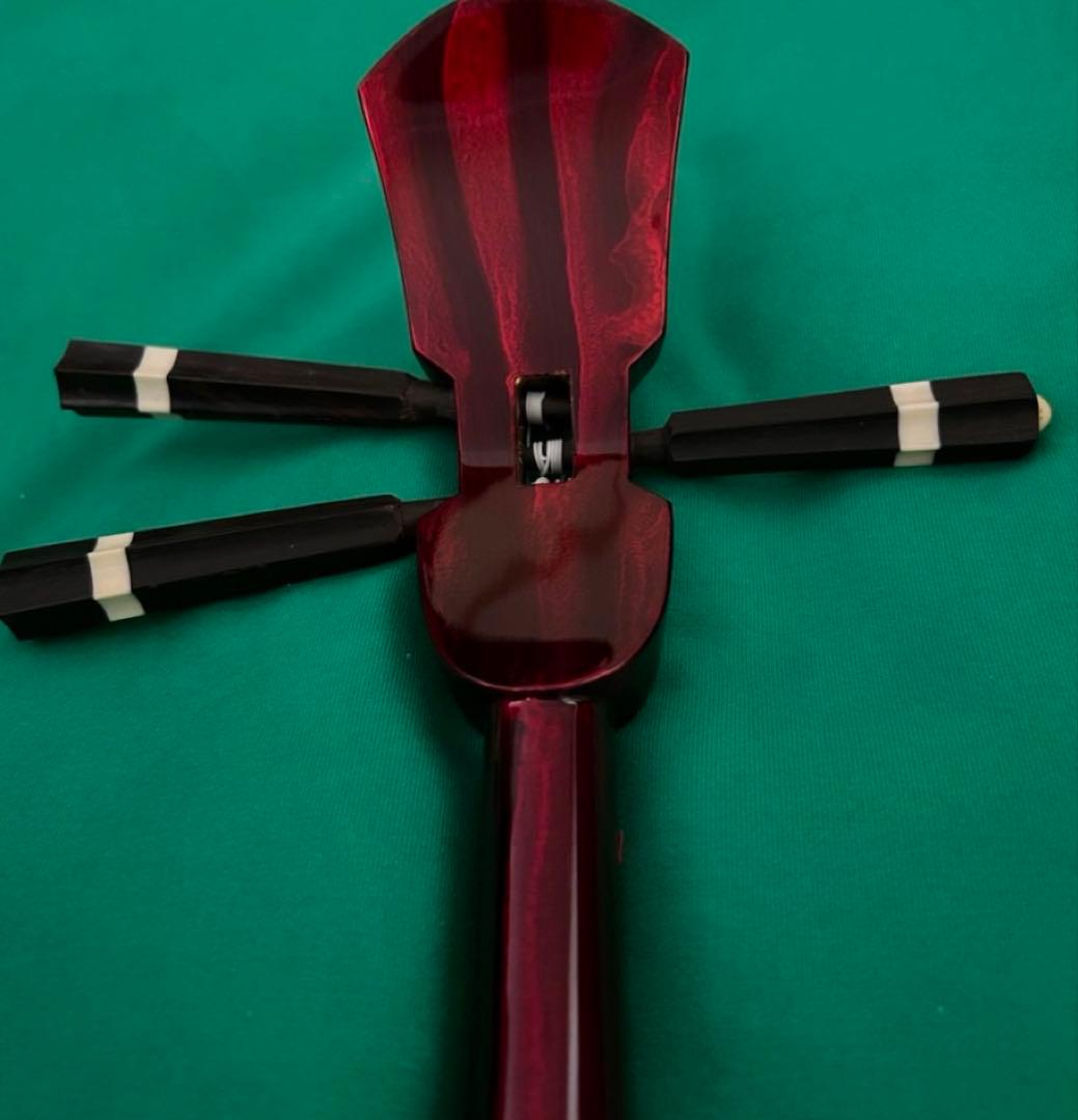 三線本体 ヘビ皮製 3弦　未使用品