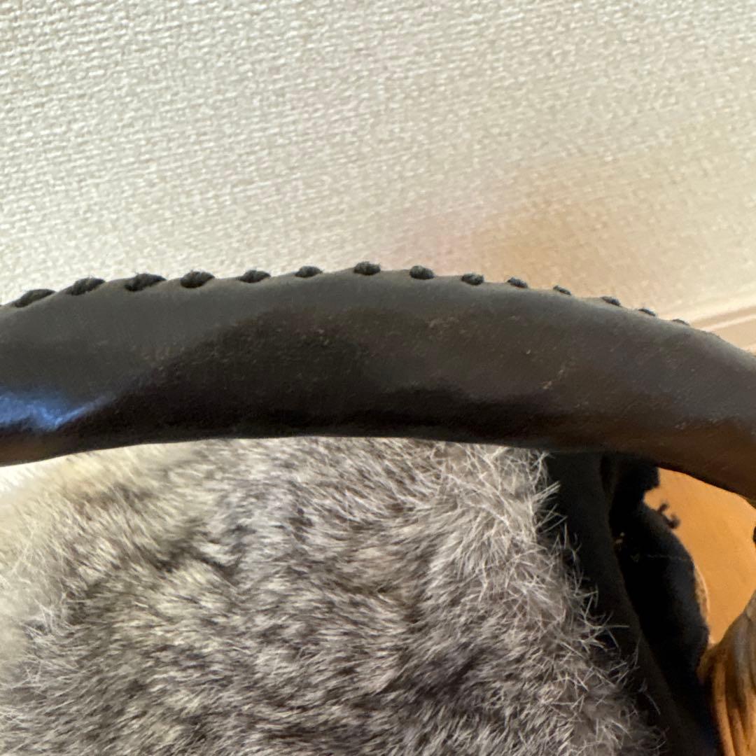 エバゴス　ファー付きカゴバッグ