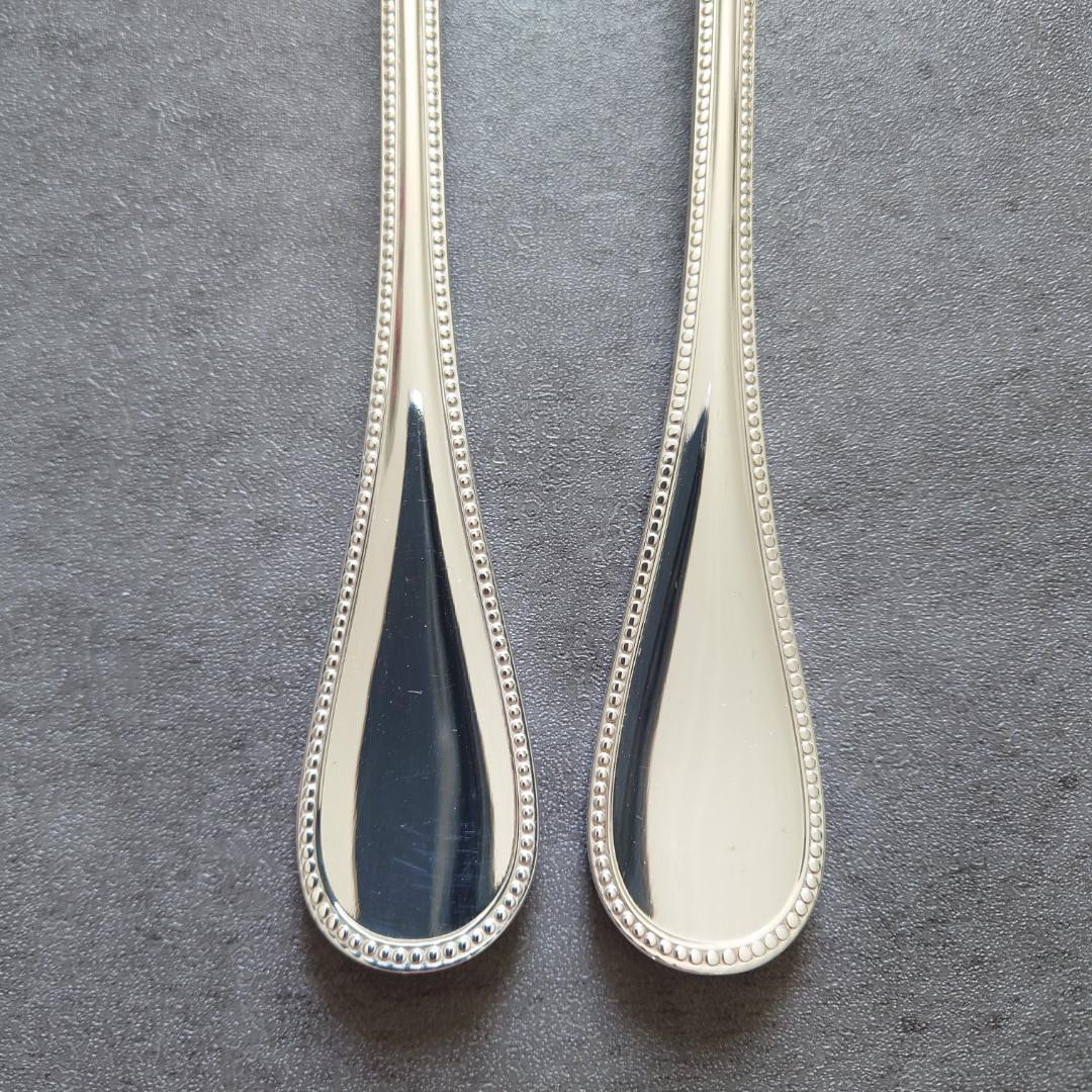 美品 クリストフル パール サービングフォーク サービングスプーン