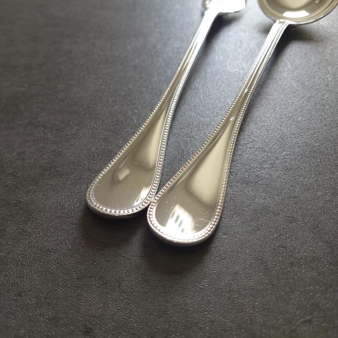 美品 クリストフル パール サービングフォーク サービングスプーン
