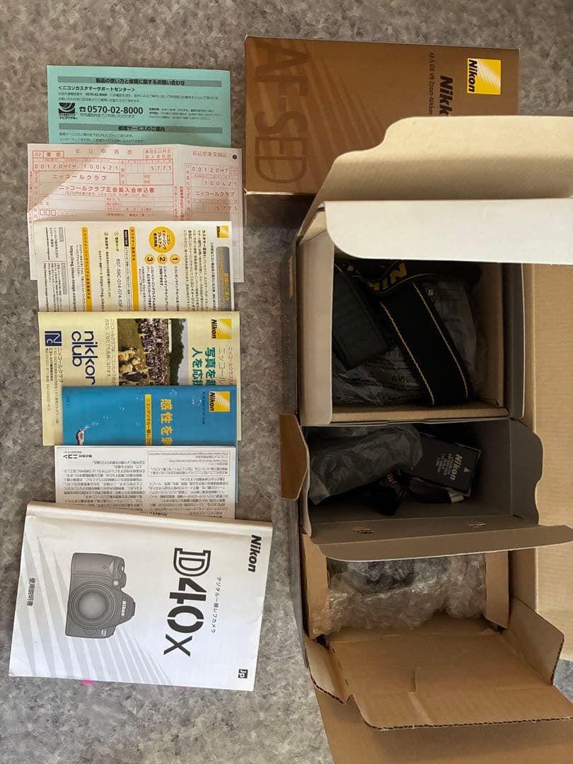 NikonD40Xダブルズームキットフラッシュ内蔵高速連写レンズカバーSDカード