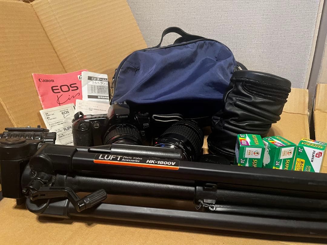 canon カメラ 三脚 レンズ フィルム 8点セット