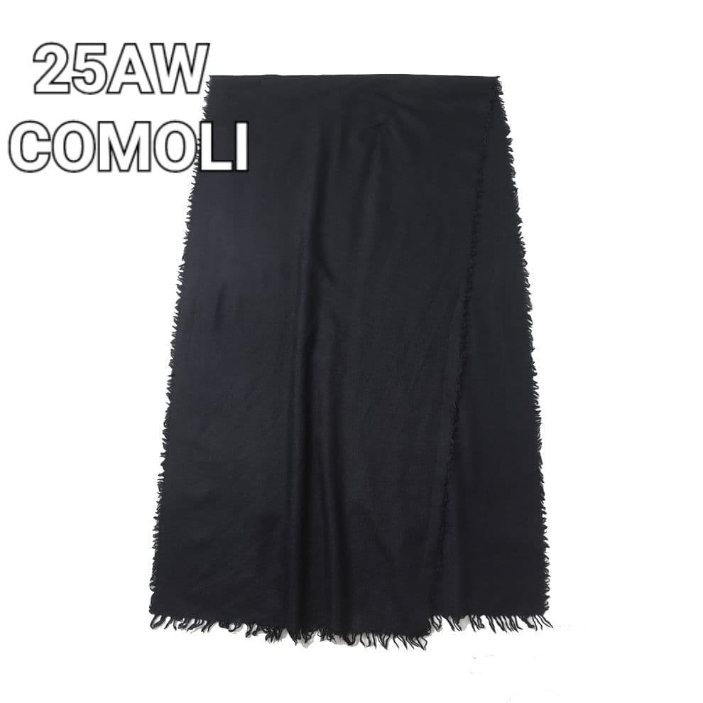 COMOLI 25AW カシミヤシルク 製品染ストール マフラー コモリ