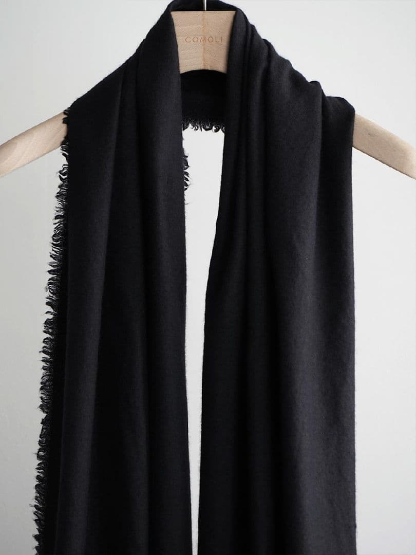 COMOLI 25AW カシミヤシルク 製品染ストール マフラー コモリ